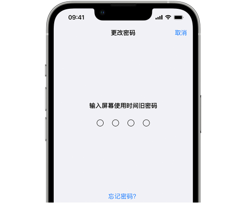 阳高iPhone屏幕维修分享iPhone屏幕使用时间密码忘记了怎么办 