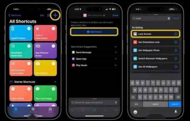 阳高苹果14锁屏维修店分享iPhone14升级iOS16.4后如何创建锁屏快捷方式 