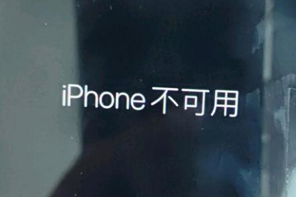 阳高苹果服务网点分享锁屏界面显示“iPhone 不可用”如何解决 